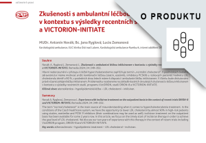 Reprint: Strategie dlouhodobé a včasné léčby Leqviem – nejnovější studie a zkušenosti s léčbou